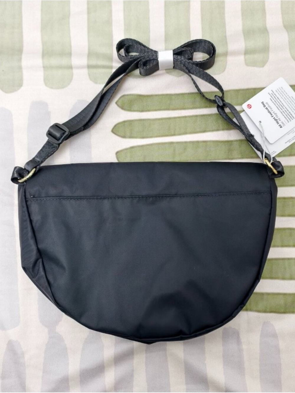 lululemon athletica Black Crossbody Messenger Bag with Gold Accents - Picture 4 of 7